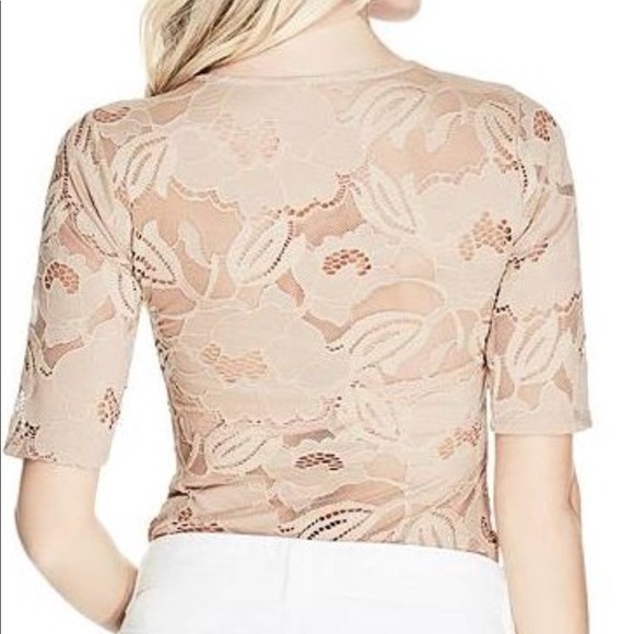 Sold-  GUESS Frida Lace Up Bodysuit - Picture 2 of 7